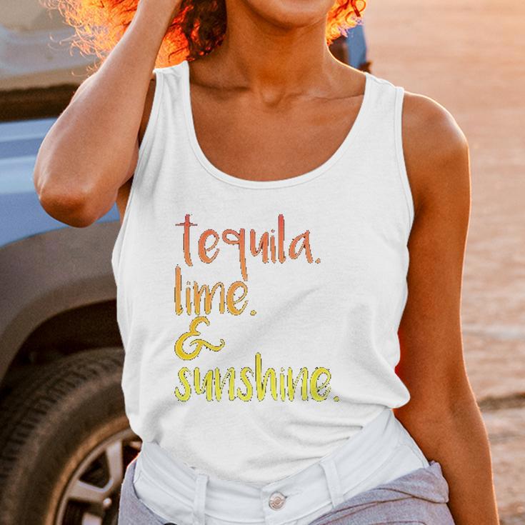 Panoware Funny Graphic Tequila Lime And Sunshine Women Tank Top