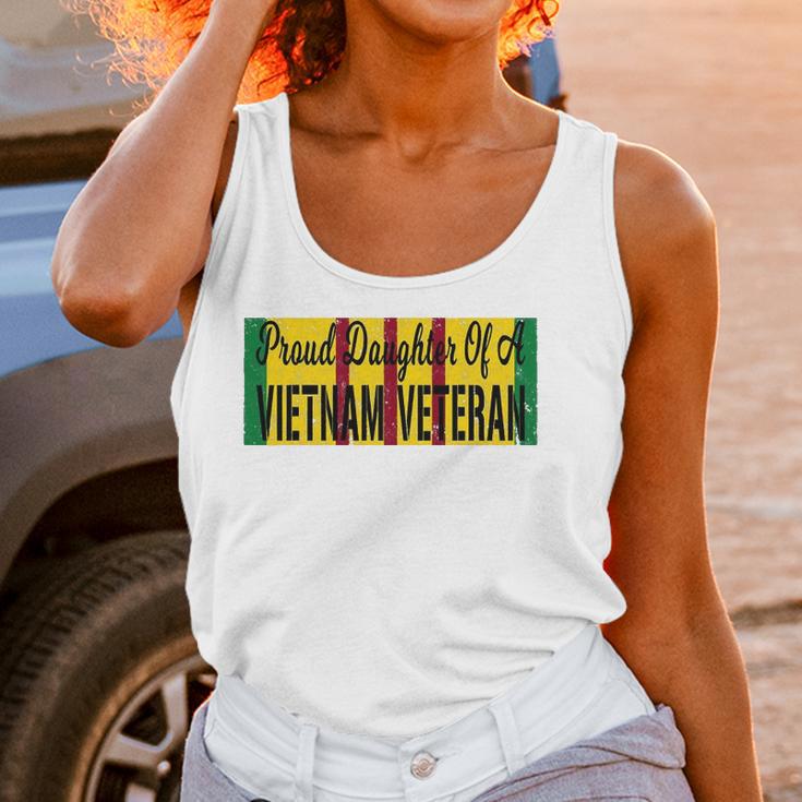 Proud Daughter Of A Vietnam Veteran Us War Service Ribbon Women Tank Top