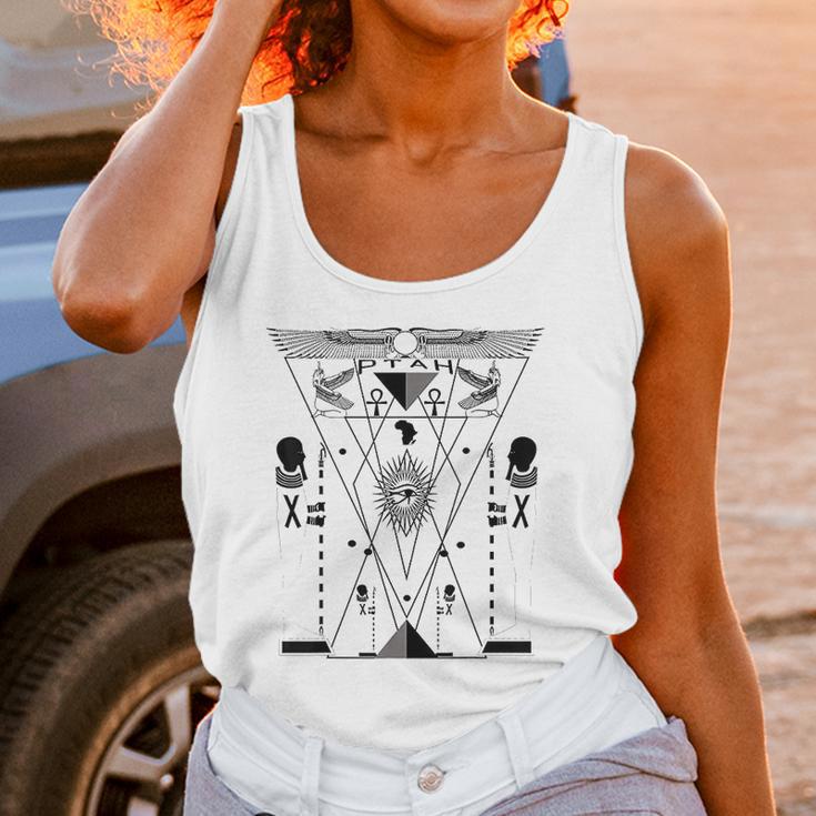 Ptah Egyptian God Sacred Geometry Science Kemetic Women Tank Top