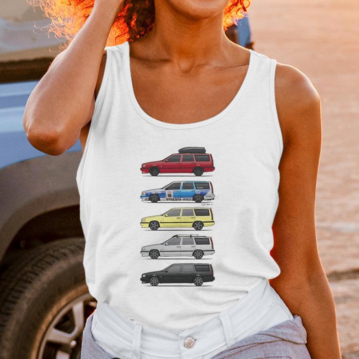 Stack Of Volvo 850R T5 Wagons Womens T-Shirts Women Tank Top