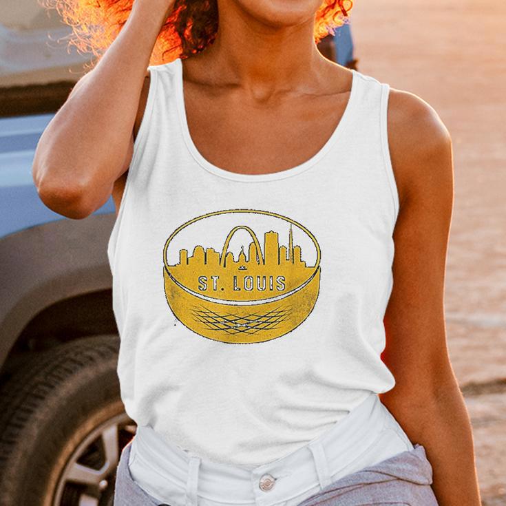 Vintage St Louis Missouri Cityscape Hockey Retro Women Tank Top