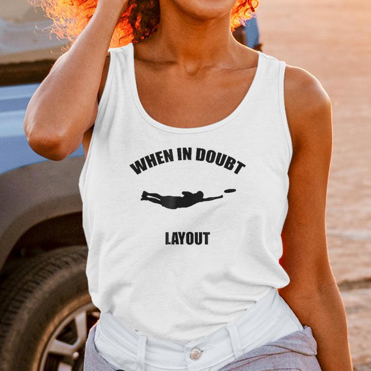 When In Doubt Layout Ultimate Frisbee Sports Women Tank Top