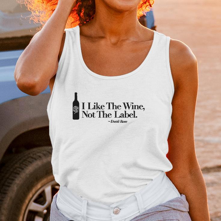 I Like The Wine Not The Label David Rose Missy Fit Ladies Women Tank Top