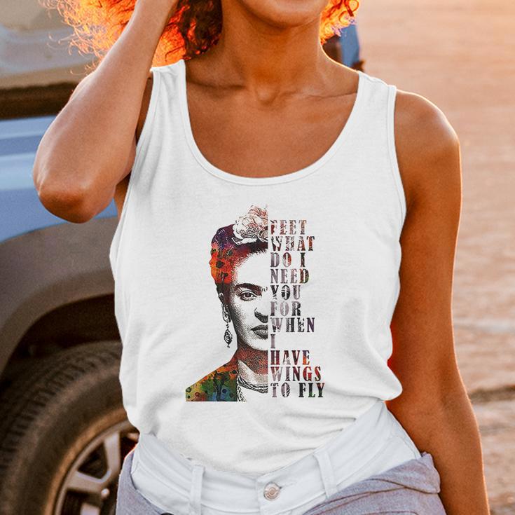 I Have Wing To Fly Frida Kahlo Women Empowerment Inspiring Women Tank Top