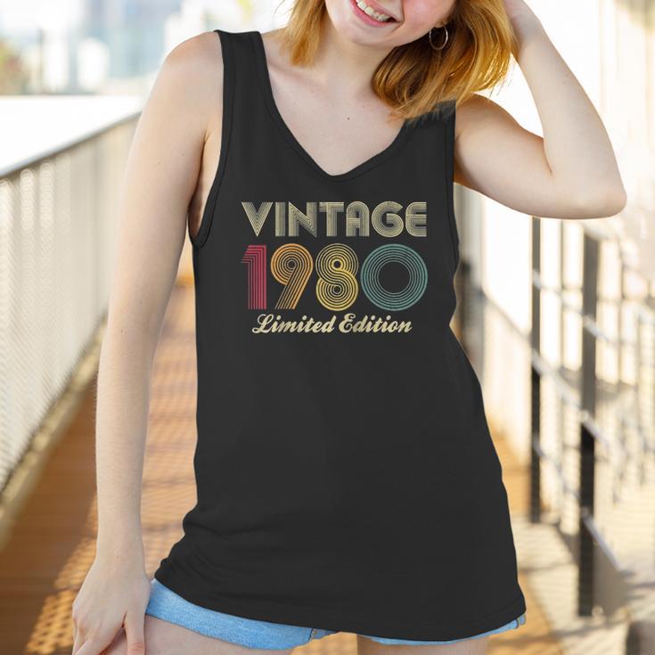 1980 40Th Birthday Gift Vintage Limited Edition Men Women Raglan Baseball Tee Women Tank Top