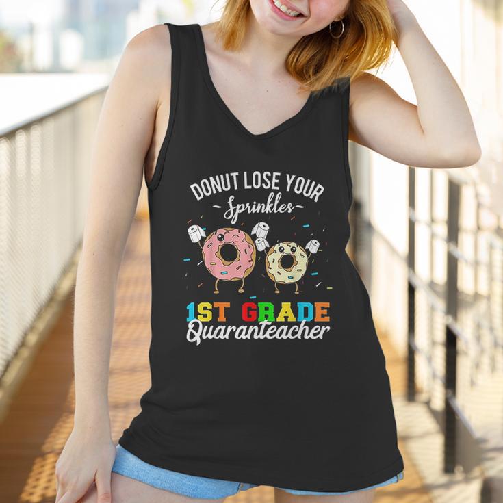 1St Grade Quaranteacher Teacher Social Distancing Women Tank Top