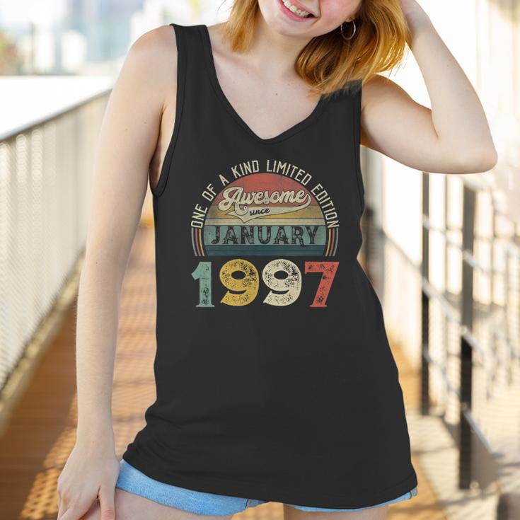 25Th Birthday Decorations January 1997 Men Women 25 Years Old Women Tank Top