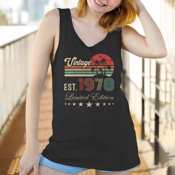 Womens 44Th Birthday Born 1978 Vintage Limited Edition 44 Birthday V-Neck Women Tank Top