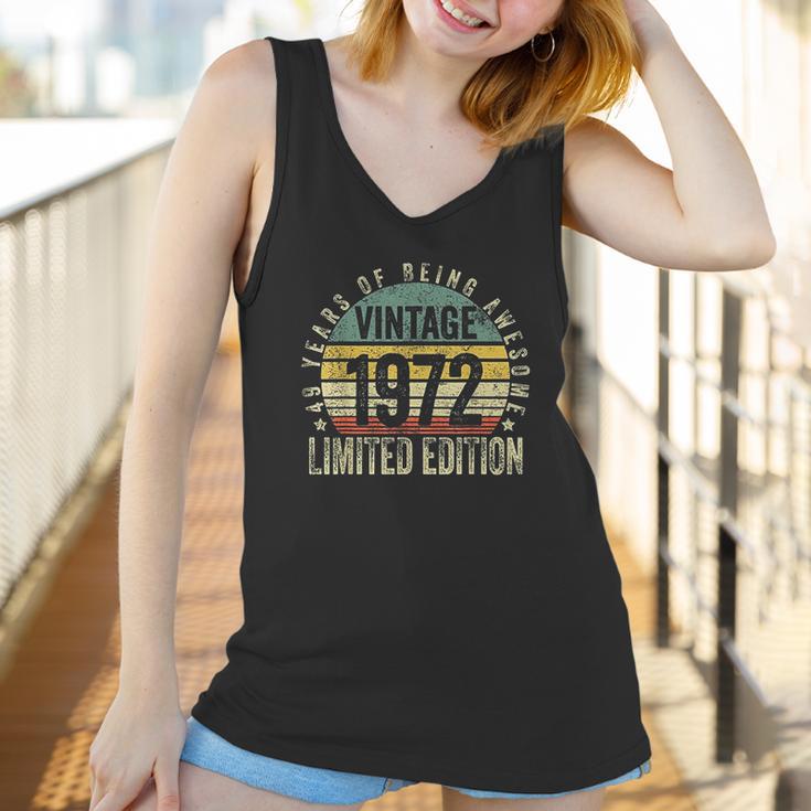 50 Year Old Gifts Vintage 1972 50Th Birthday Women Tank Top