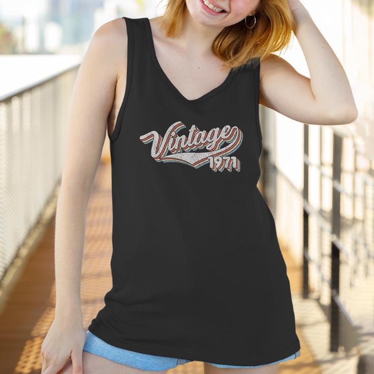 50Th Birthday Gift Vintage 1971 Retro Birthday Women Tank Top