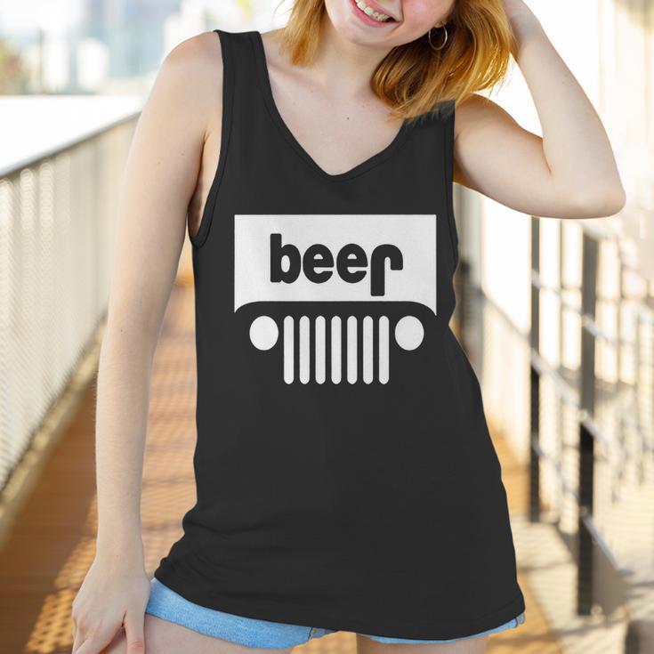 Adult Beer Jeep Funny Drinking - Drinking Beer T-Shirt Women Tank Top