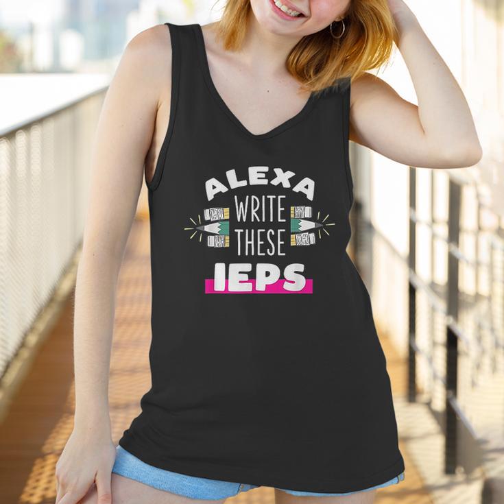 Alexa Write My Iep Funny Teacher Gift For Men And Women Women Tank Top