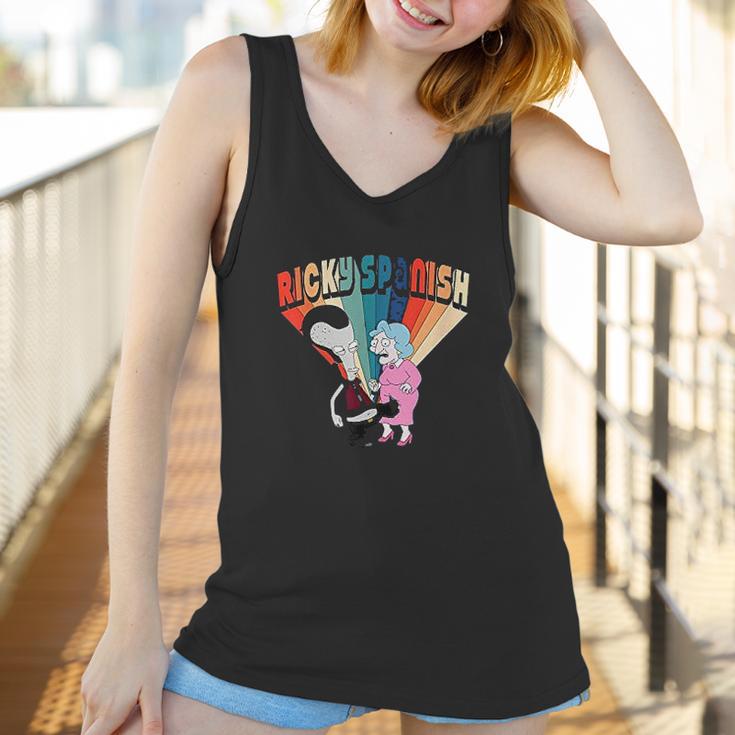 American Dad Ricky Spanish Kicking Old Lady Women Tank Top