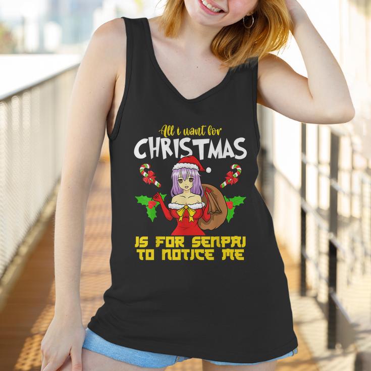 Anime Manga Gaming Cosplay Merry Christmas Senpai Notice Me Women Tank Top