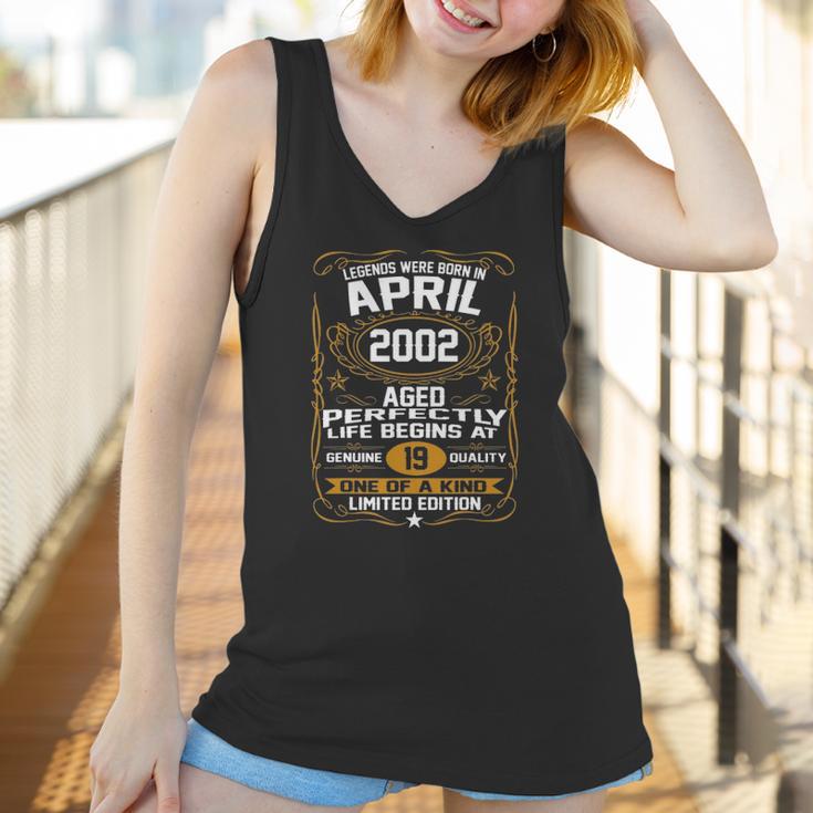 April 2002 19Th Birthday Gift 19 Years Old Men Women Women Tank Top