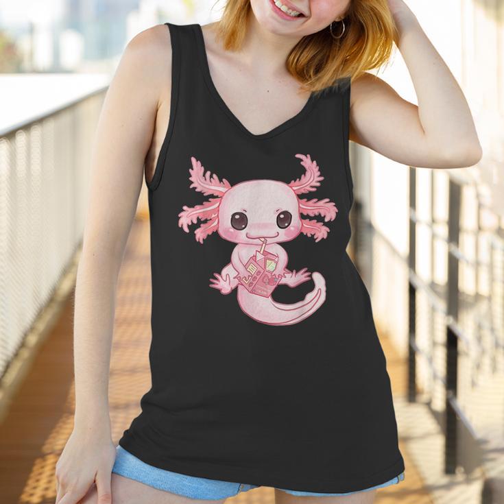 Axolotl Pastel Goth Strawberry Milk Shake Anime Aesthetic Men Women T-Shirt Graphic Print Casual Unisex Tee Women Tank Top