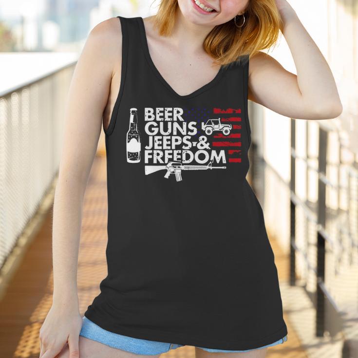 Beer Guns Jeeps & FreedomWomen Tank Top