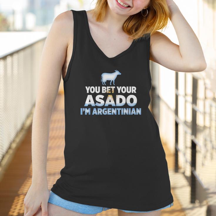 You Bet Your Asado I Am Argentinian Funny Bbq Beef Women Tank Top