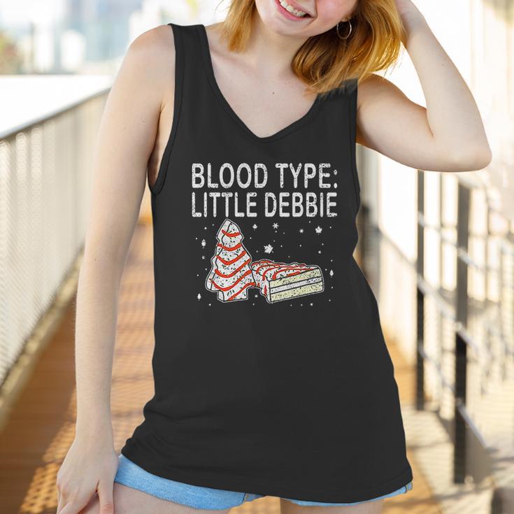 Blood Type Little Debbie Christmas Cake Funny Gift Women Tank Top