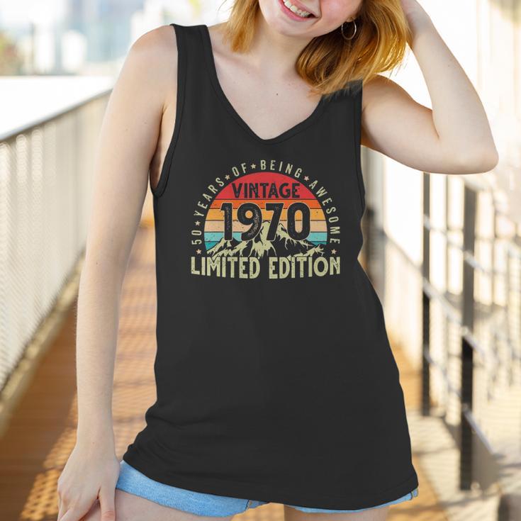 Born In 1970 Vintage Limited Edition 50 Years Old 50Th Bday Women Tank Top