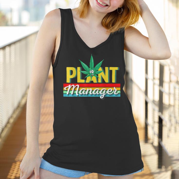 Cannabis Marijuana Weed Funny Plant Manager Smoke Stoner 420 Women Tank Top