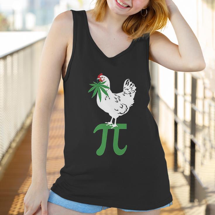 Chicken Pot Pie Marijuana Cannabis Funny Pi 420 Women Tank Top