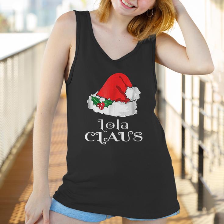 Christmas Lola Claus Matching Pinay Pajama Santa Hat Women Tank Top