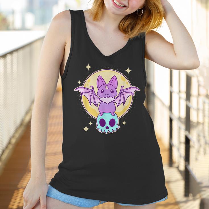 Cute Kawaii Pastel Goth Creepy Bat Skeleton - Vaporwave Men Women T-Shirt Graphic Print Casual Unisex Tee Women Tank Top