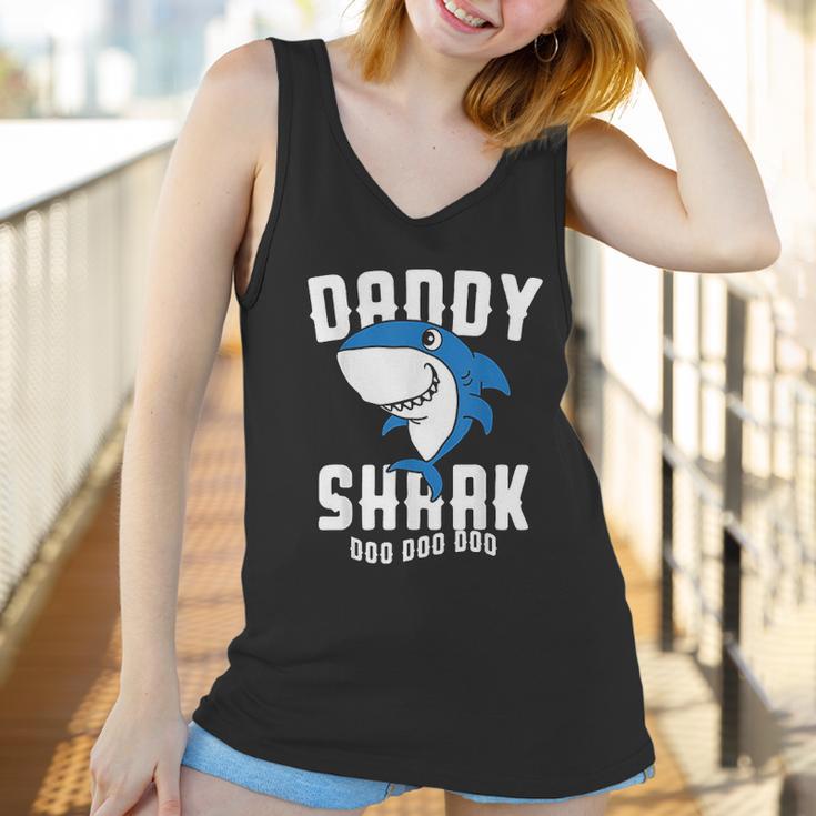 Daddy Shark For Fathers Day Grandpa Halloween Christmas Women Tank Top