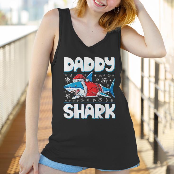 Daddy Shark Santa Christmas Family Matching Women Tank Top