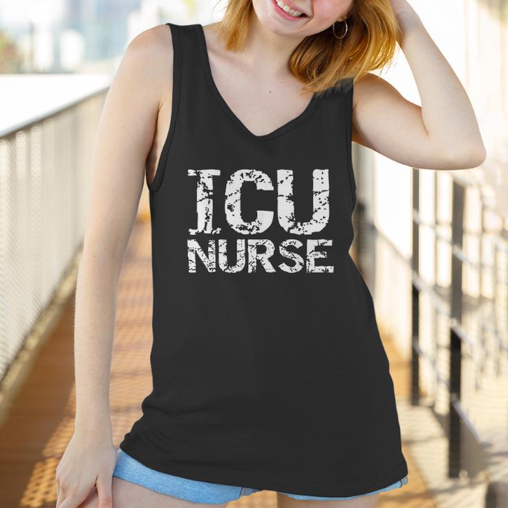 Distressed Intensive Care Unit Nurse Gift Icu Nurse Women Tank Top