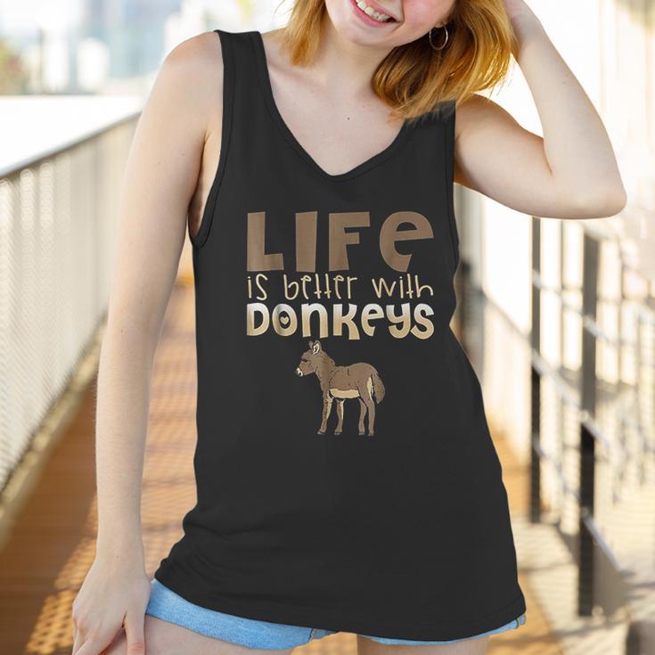 Donkey Show Life Is Better With Donkeys Women Tank Top