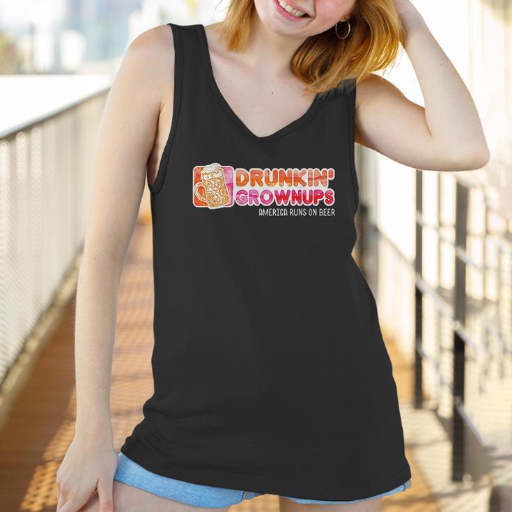 Drunkin Grownups American Women Tank Top