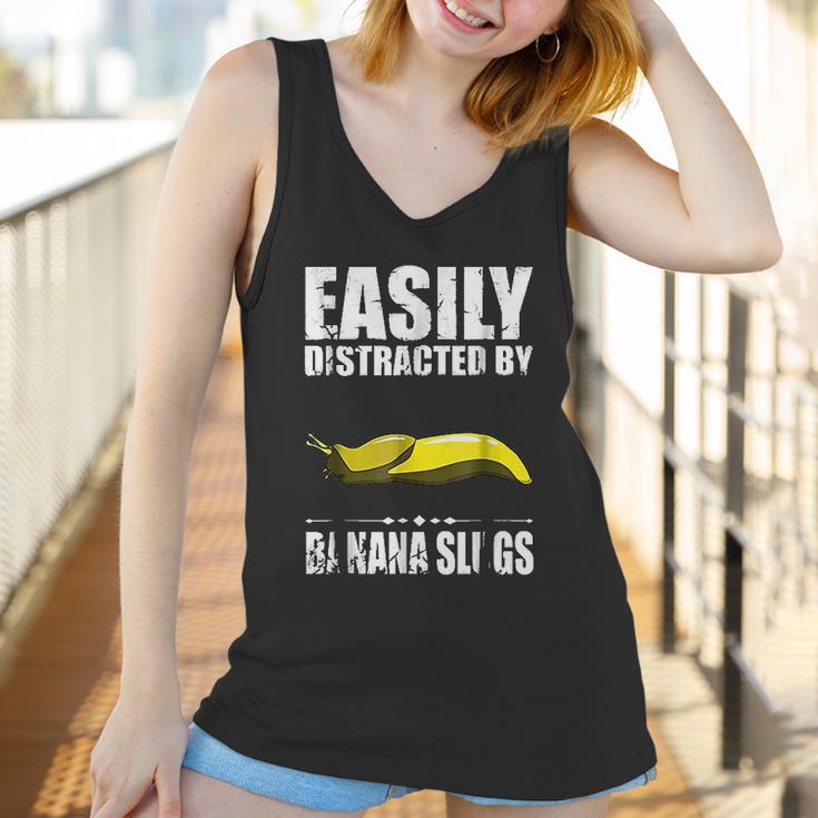 Easily Distracted By Banana Slugs Women Tank Top