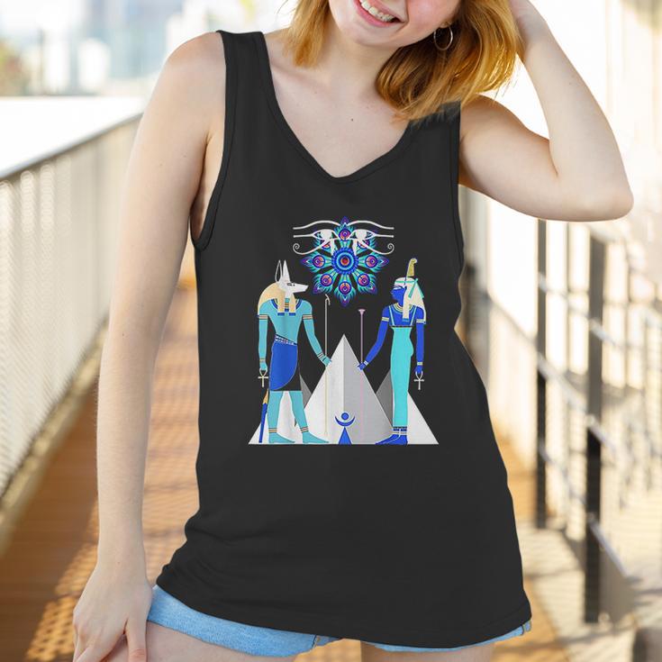 Egyptian God Anubis And Goddess Maat Amen Ra Women Tank Top