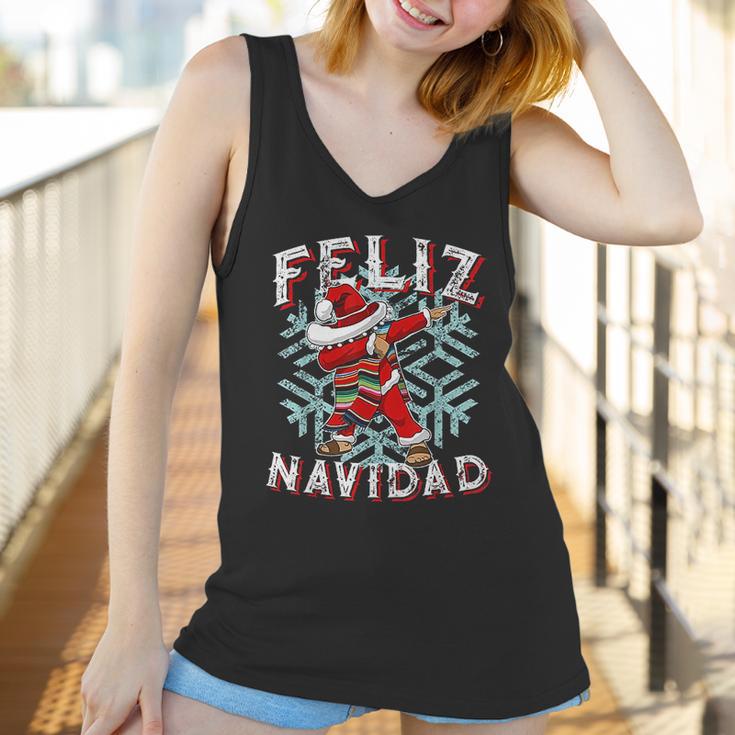 Feliz Navidad Dabbing Christmas Gift Women Tank Top