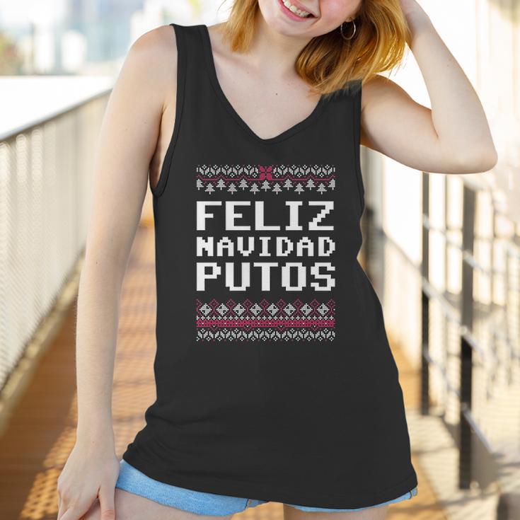 Feliz Navidad Mexican Ugly Christmas Funny Women Tank Top