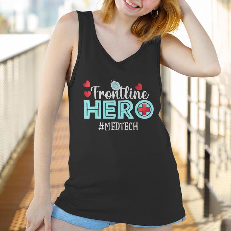 Frontline Hero Med Tech Essential Workers Thank You Nurses Graphic Design Printed Casual Daily Basic Women Tank Top