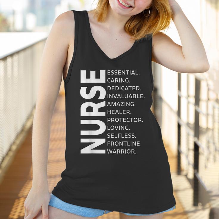 Frontline Warrior Nurse Essential Worker Graphic Design Printed Casual Daily Basic Women Tank Top