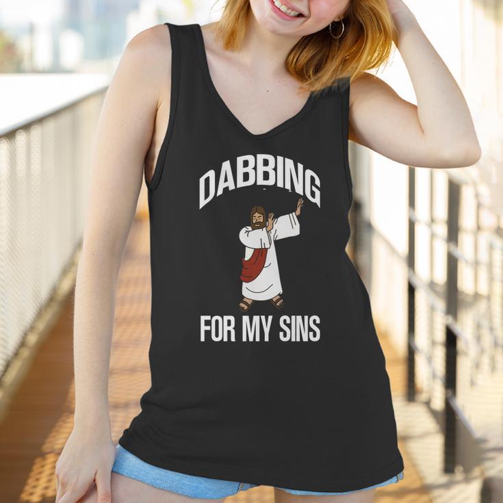 Funny Dabbing Jesus For My Sins Gift Item Women Tank Top