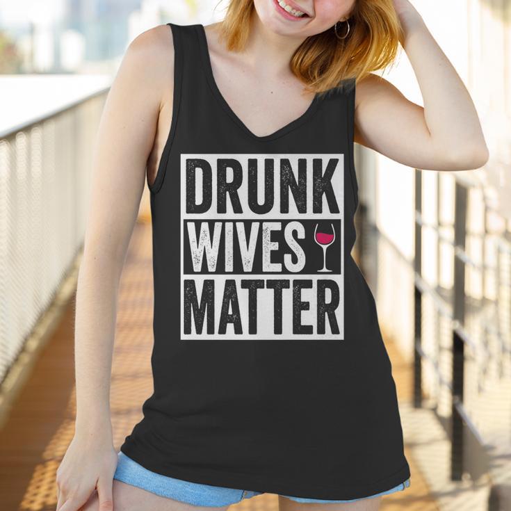 Funny Drunk Wives Matter Wine Drinking Women Tank Top