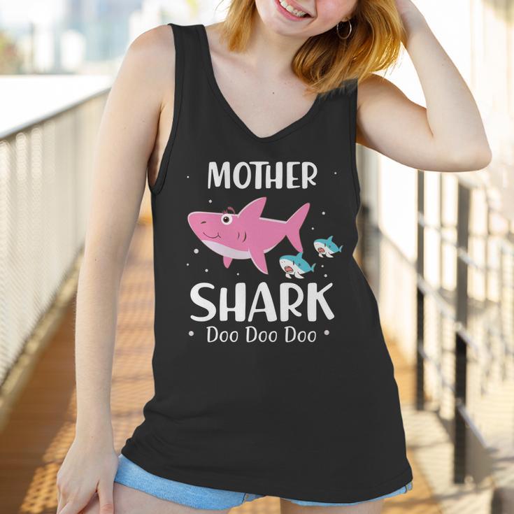 Funny Mother Pink Shark Doo Doo Doo Women Tank Top