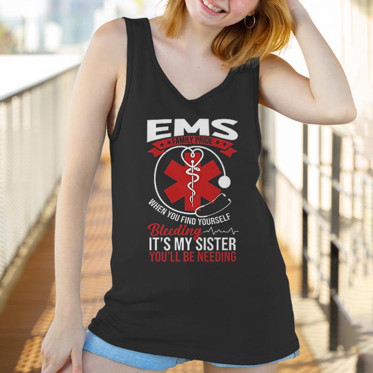 Funny Sister Ems Gift Emt Gift Proud Women Tank Top