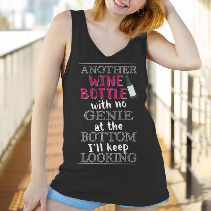 Funny Wine Lover Gift Another Wine Bottle With No Genie Women Tank Top