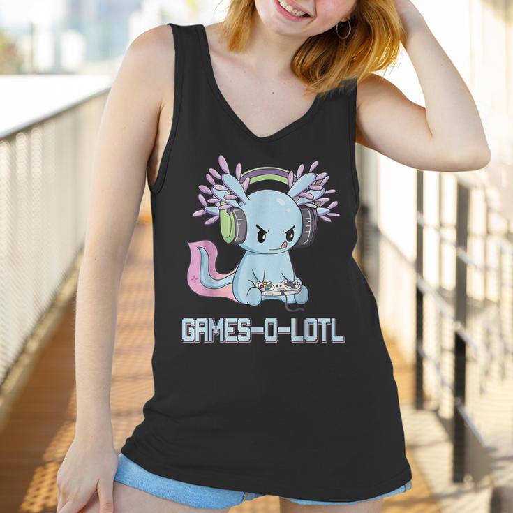 Gamesolotl Axolotl Video Gamer Kawaii Pastel Goth Anime V3 Men Women T-Shirt Graphic Print Casual Unisex Tee Women Tank Top