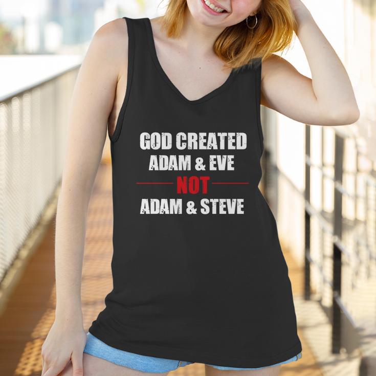 God Created Adam And Eve Not Adam Steve ChristianShirt Women Tank Top