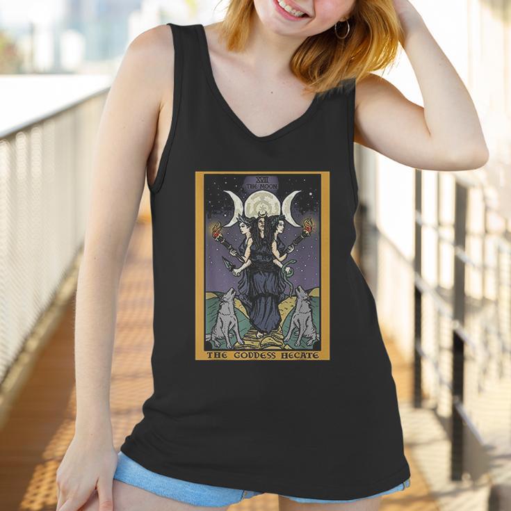 The Goddess Hecate Tarot Card Triple Moon Wiccan Pagan Women Tank Top