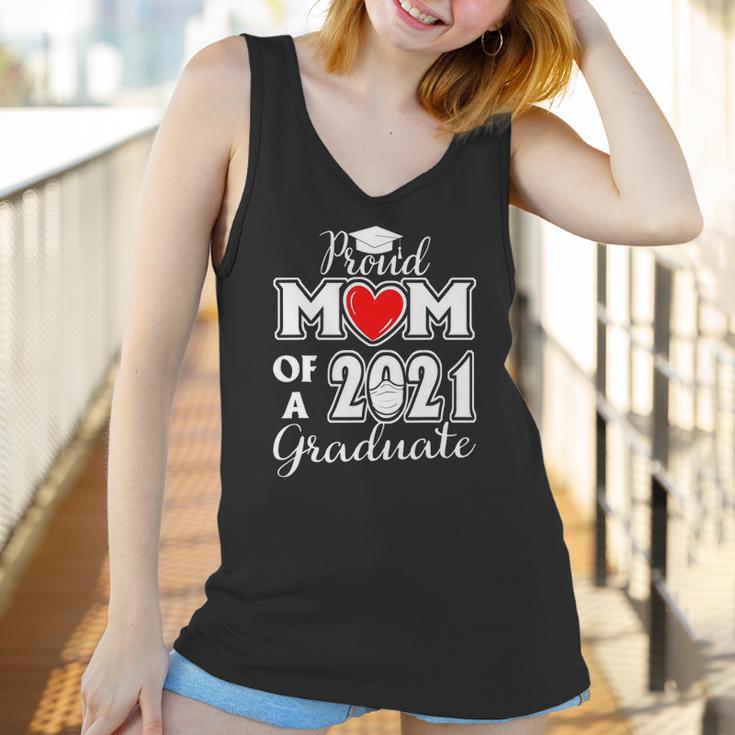 Graduation Proud Mom Of A 2021 Face Mask Graduate Senior 21 Ver2 Women Tank Top