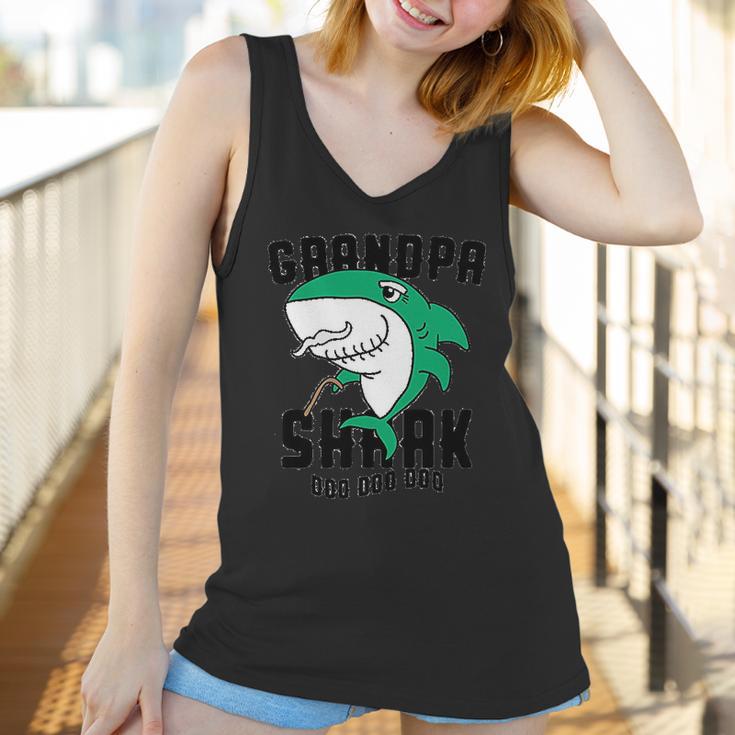 Grandpa Shark Daddy Grandfather Halloween Christmas Women Tank Top