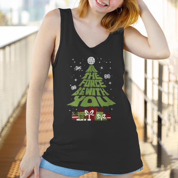 Grinch May The Force Be With You Christmas Tree Women Tank Top